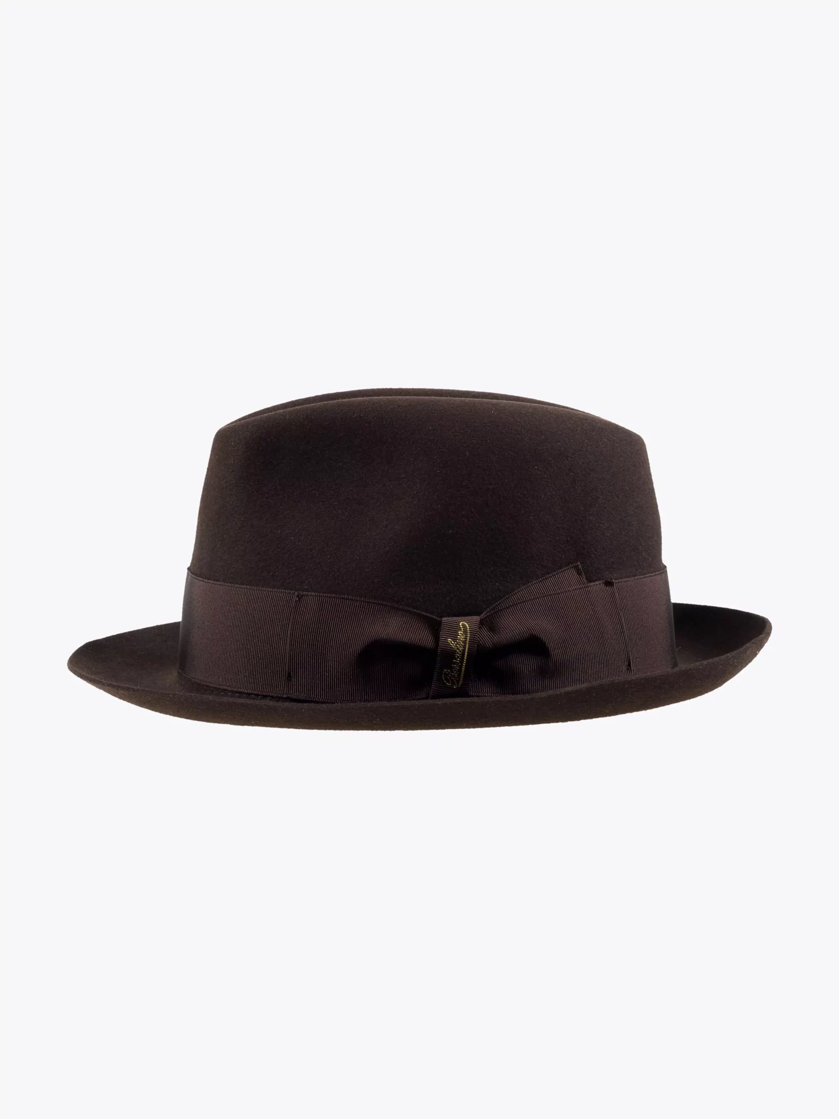 Borsalino Trilby Hat Alessandria Dark Brown - E35 Shop