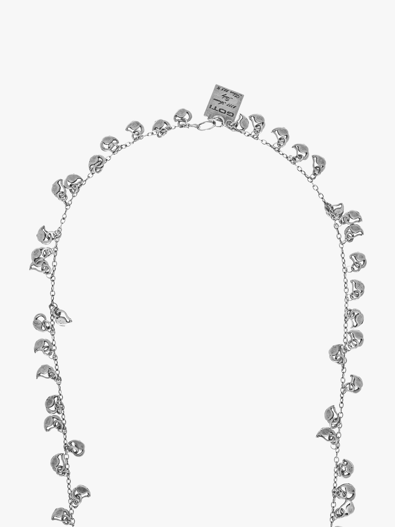 Goti Necklace Silver & Shaped Leaf - CN1283 - E35 Shop