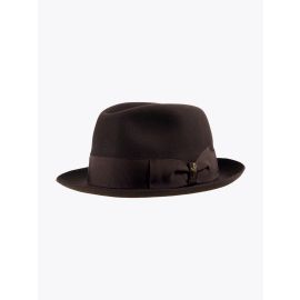 Borsalino Trilby Hat Alessandria Dark Brown E35 Shop