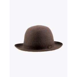 Borsalino Bowler Traveller Hat Light Brown E35 Shop