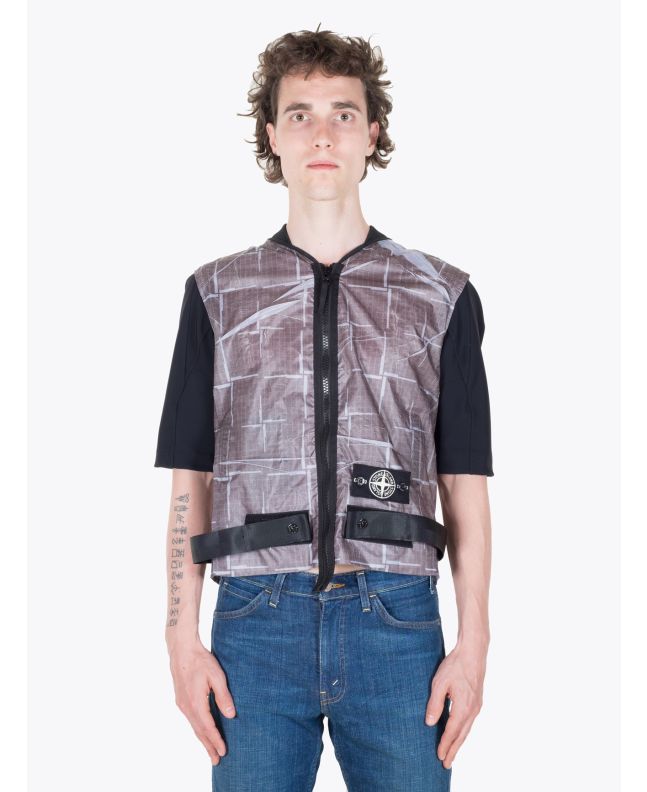 Stone Island 444J2 Grey Paper Vest - E35 SHOP