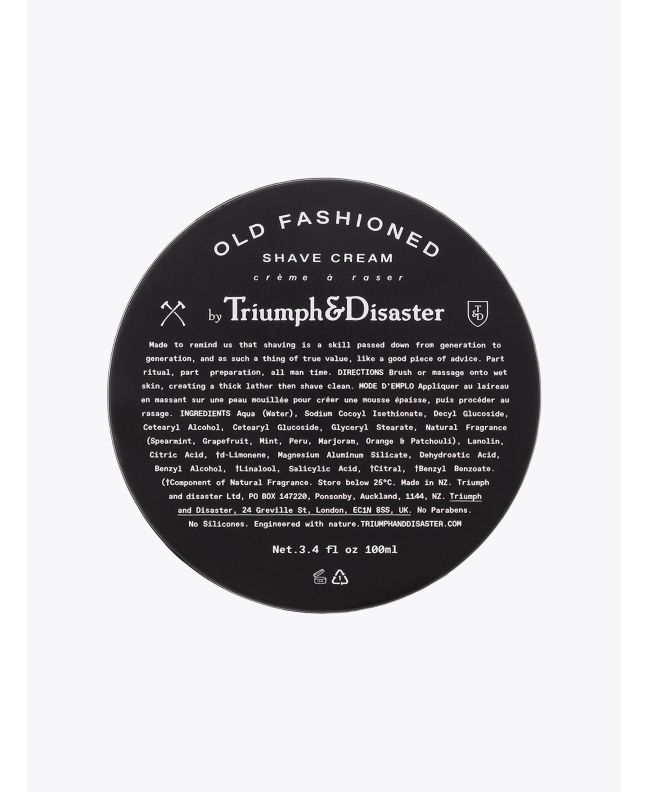 Triumph & Disaster Old Fashioned Shave Cream Jar 100 ml - E35 SHOP