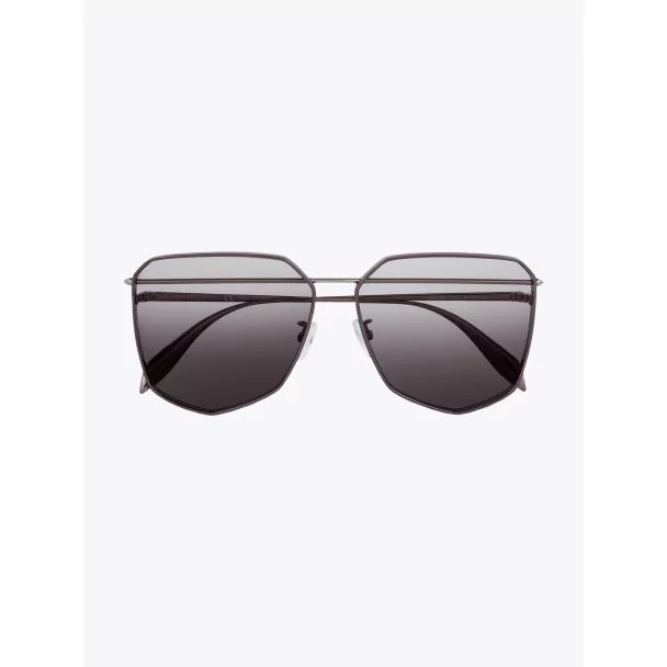 Alexander McQueen AM0450S 001 Sunglasses Shiny Black