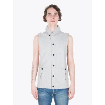 Reigning Champ Heather Grey Shawl Neck Vest - E35 Shop