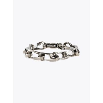 Goti Bracelet Silver BR303 Milled Curb Chain - E35 SHOP