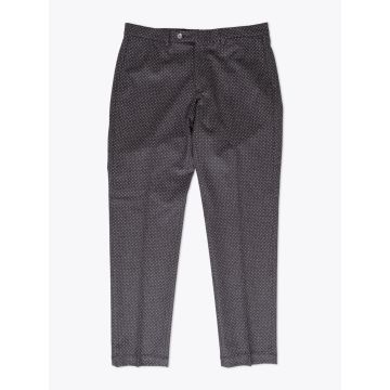 GBS Trousers Adriano Wool Grey Pois - E35 Shop