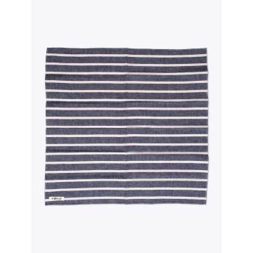 The Hill-Side Indigo/White Wide Striped Bandana - E35 Shop