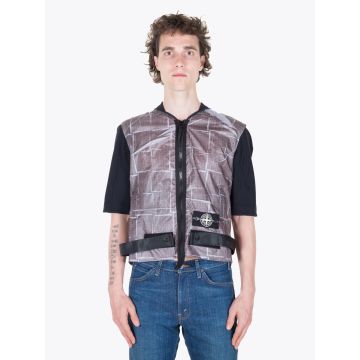 Stone Island 444J2 Grey Paper Vest - E35 SHOP