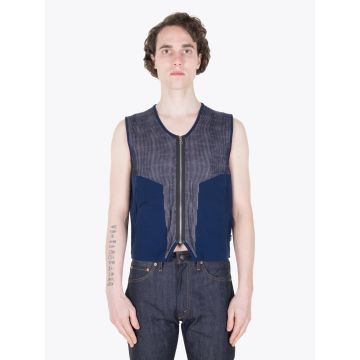 Stone Island Shadow Project 502A3 Navy Blue Knit Vest - E35 Shop