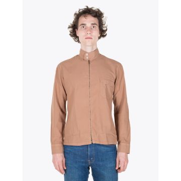 Salvatore Piccolo Brown Cotton Harrington Jacket - E35 Shop