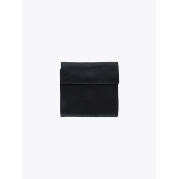 Il Bisonte C0455 Black Cowhide Leather Wallet - E35 Shop