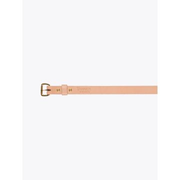 Tanner Goods Natural/Brass Skinny Standard Belt - E35 SHOP