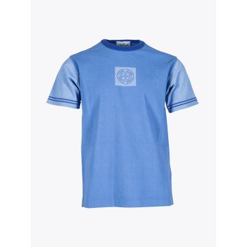 Stone Island 23335 Periwinkle Logo Print T-shirt - E35 Shop