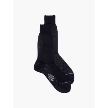 Gallo Short Socks Plain Wool Black - E35 SHOP