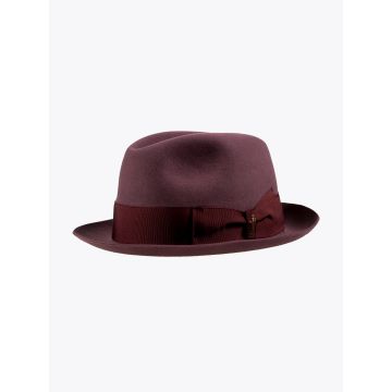 Borsalino Trilby Hat Alessandria Red Violet - E35 Shop