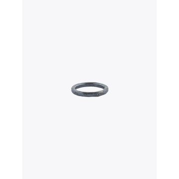 Barbara Zuna-Kratky Hammered Ring Silver Blackened - E35 Shop