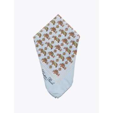 Salvatore Piccolo Blue Wool/Silk Pocket Square - E35 Shop