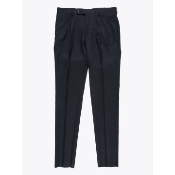 Maurizio Miri suit trousers Moran linen/wool black - E35 SHOP