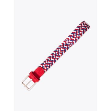 Anderson's AF2984 Elastic Woven Belt White/Red/Blue - E35 Shop