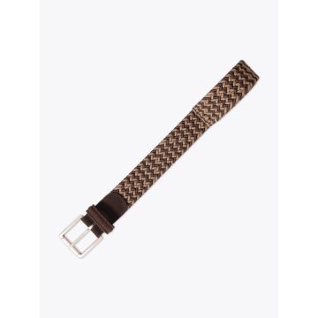 Anderson's AF2984 Elastic Woven Belt Bronze/Brown - E35 SHOP