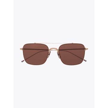 Thom Browne TB-120 Gold Aviator Sunglasses - E35 Shop