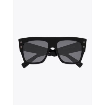 Balmain B-I Square Black Sunglasses - E35 SHOP