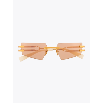 Balmain Fixe Rimless Gold Sunglasses - E35 Shop