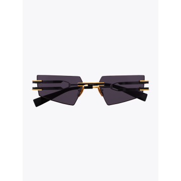 Balmain Fixe Rimless Black Sunglasses - E35 SHOP