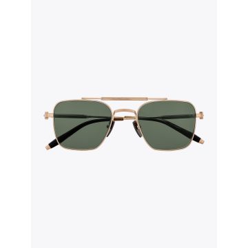 AKONI Europa Aviator White Gold Sunglasses - E35 SHOP