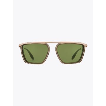 Akoni Ulysses Sunglasses Olive/White Gold (205C) - E35 SHOP