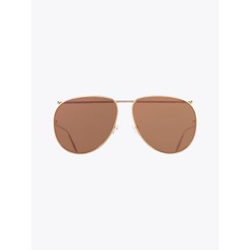 Alexander McQueen Piercing Sunglasses in Gold AM0170S - E35 Shop