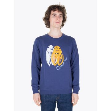 Carven Cricket Molleton Sweat Marine - E35 SHOP