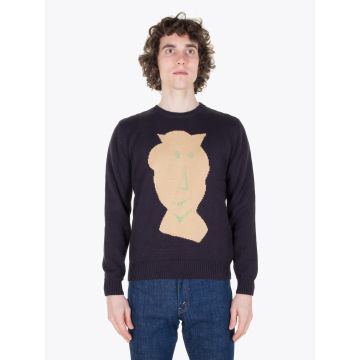 Carven Pull Vallauris Knit Pullover Marine - E35 SHOP