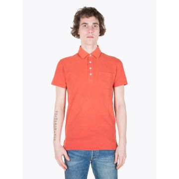 Double RL Sun Faded Brazil Red Polo Shirt - E35 Shop