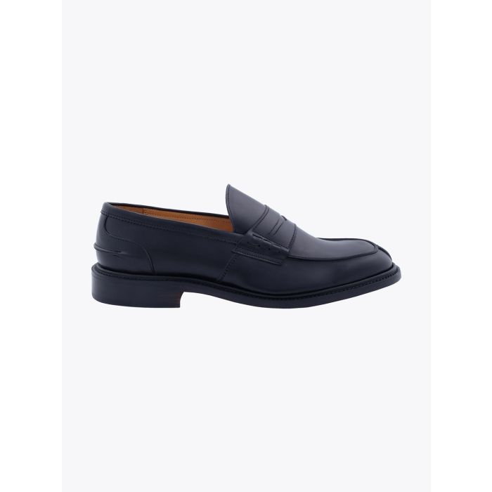 Tricker's Black Calf James Penny Loafers Shoes - E35 SHOP