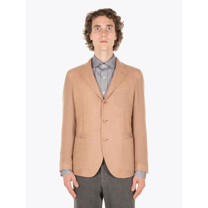 Salvatore Piccolo Varenne Sand Wool Blazer Jacket - E35 SHOP