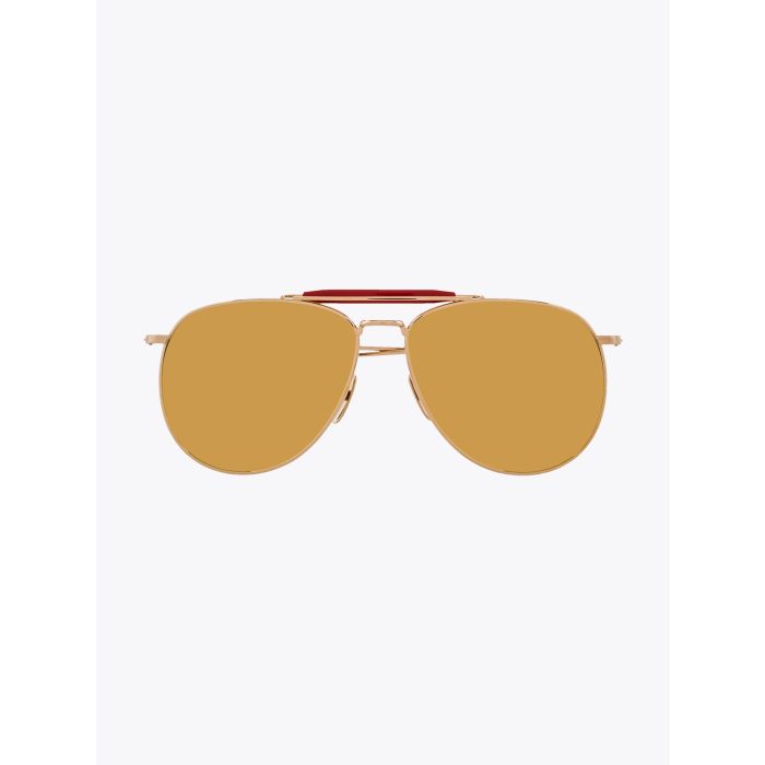 Thom Browne TB-015 Gold Aviator Sunglasses - E35 Shop