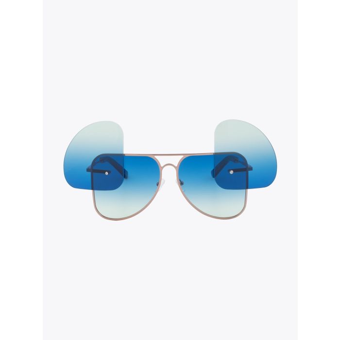 Fakbyfak X Manish Arora Sunglasses Gold/Blue/Blue - E35 SHOP