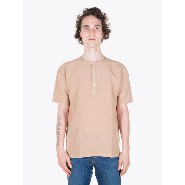 Salvatore Piccolo Brown Henley Shirt - E35 SHOP