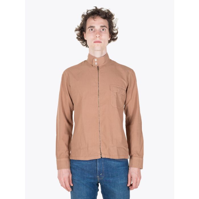 Salvatore Piccolo Brown Cotton Harrington Jacket - E35 SHOP