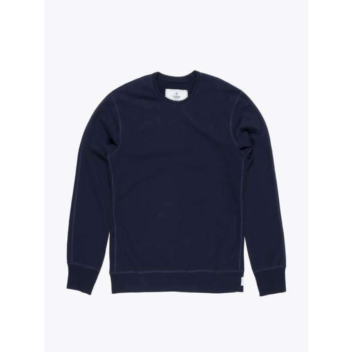 Reigning Champ Navy Blue Loopback Cotton Jersey Sweatshirt - E35 Shop