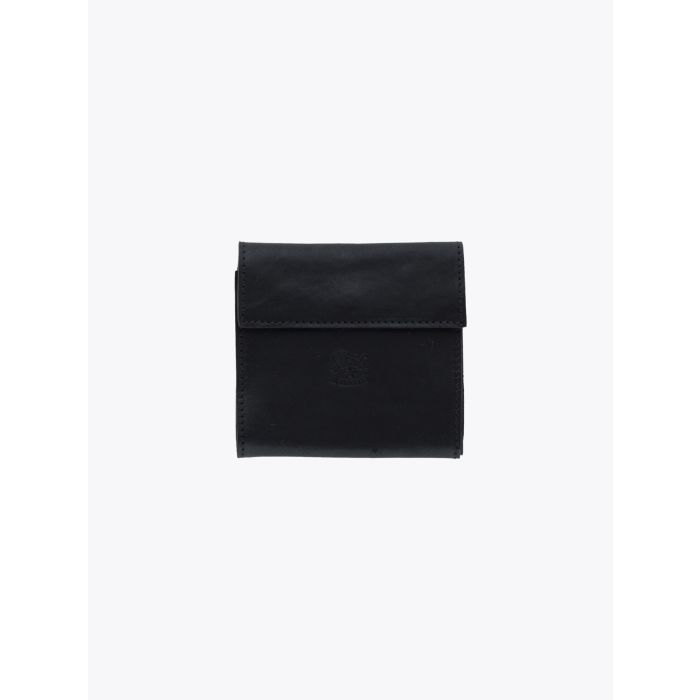 Il Bisonte C0455 Black Cowhide Leather Wallet - E35 SHOP