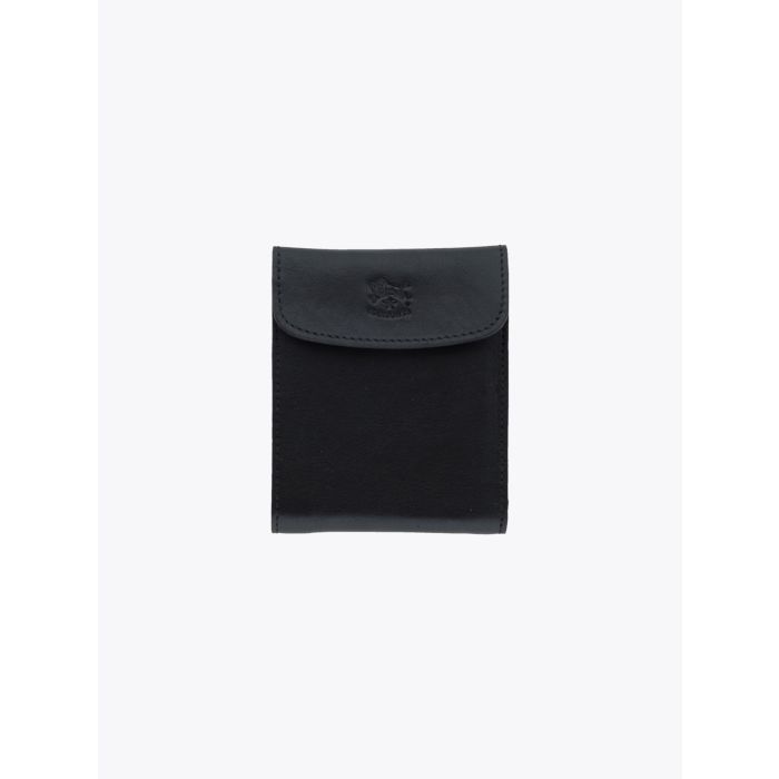 Il Bisonte C0976 Black Cowhide Leather Wallet - E35 SHOP