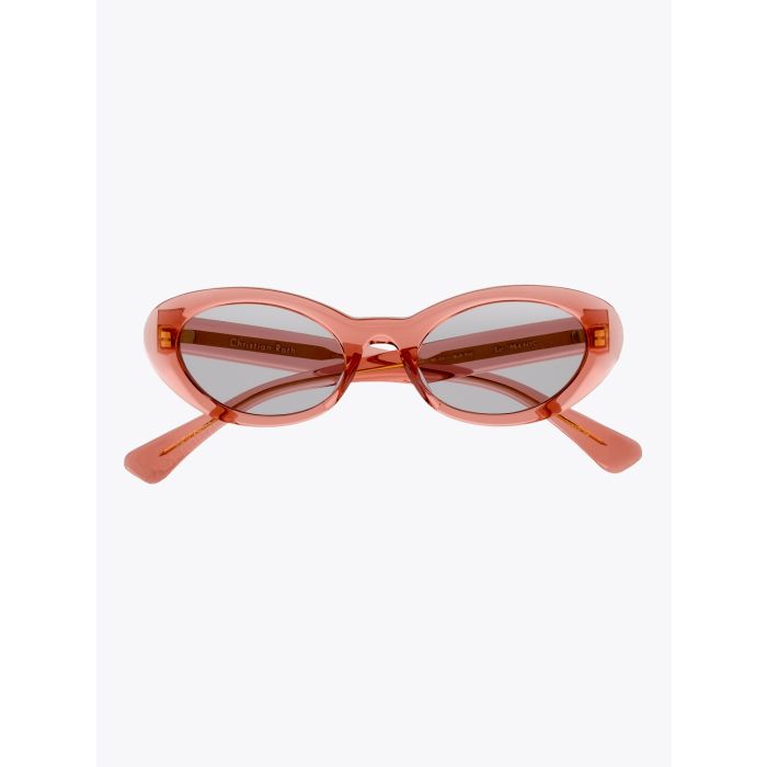 Christian Roth Round-Wav Crystal Rose Sunglasses - E35 Shop