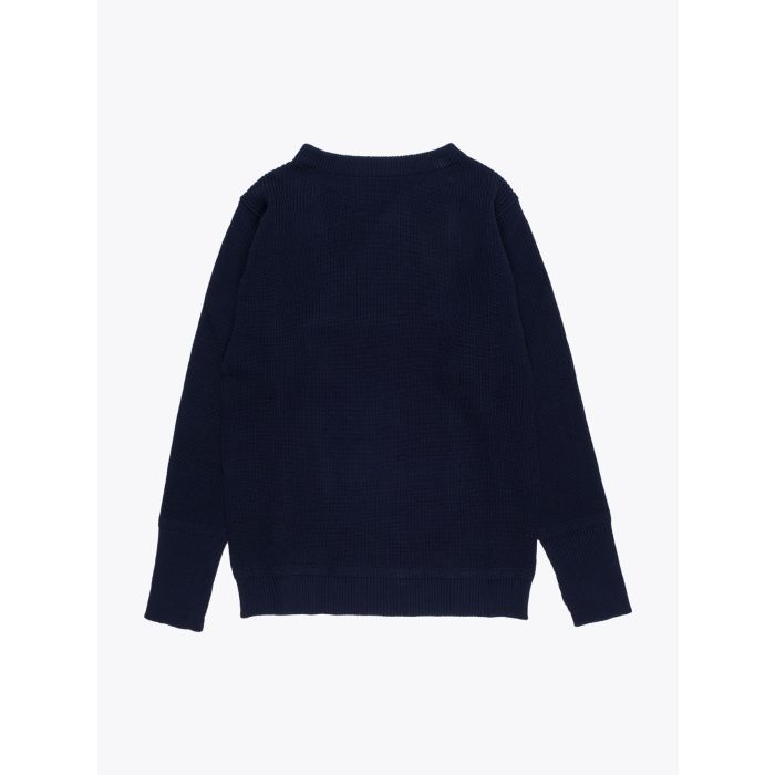 Andersen-Andersen Crew-Neck Sailor Sweater Wool Navy - E35 Shop