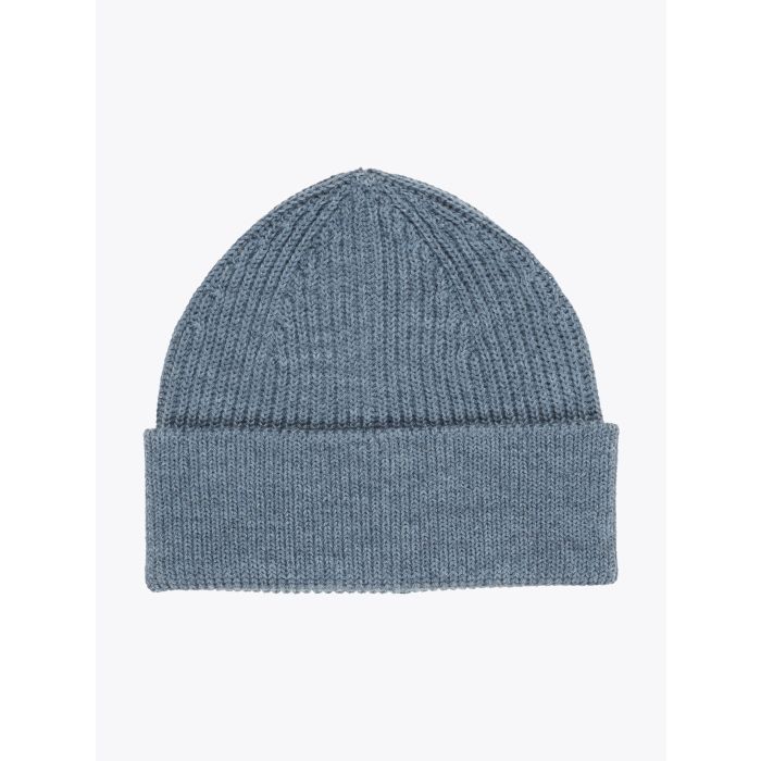 Andersen-Andersen Classic Beanie Wool Light Indigo - E35 Shop