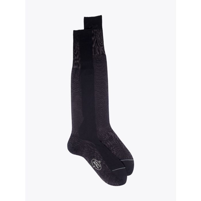 Gallo Plain Cotton Long Socks Black - E35 Shop