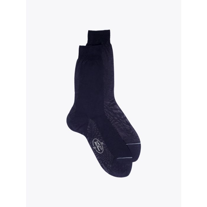 Gallo Plain Cotton Short Socks Navy Blue - E35 Shop