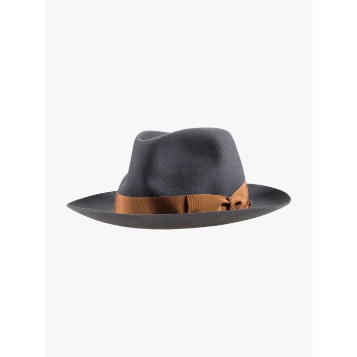 Borsalino Fedora Hat 50-Grammi Sebino Grey - E35 Shop