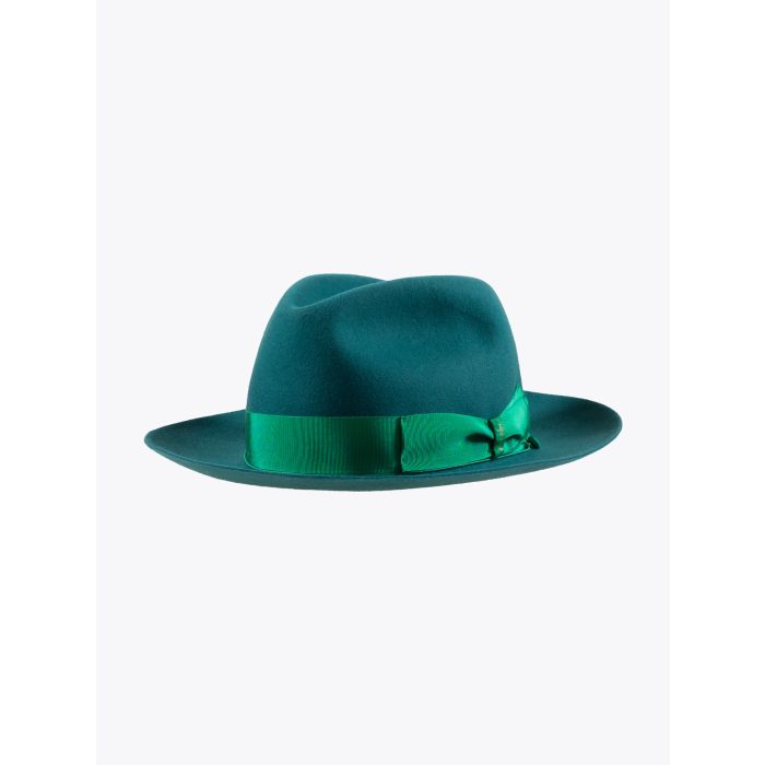 Borsalino Fedora Hat 50-Grammi Water Green - E35 Shop